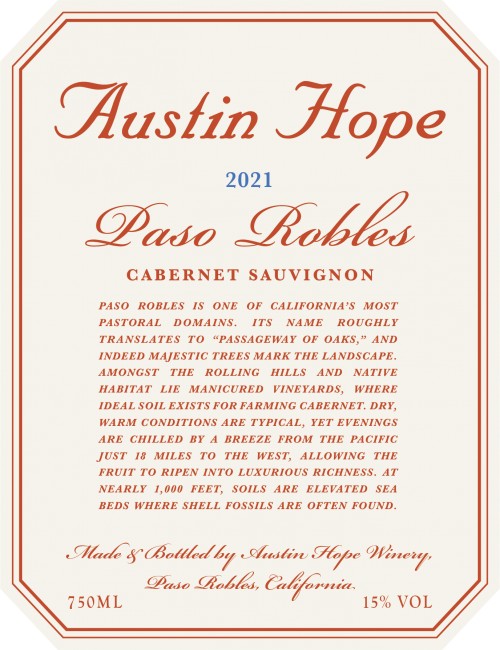 Austin on sale hope cabernet