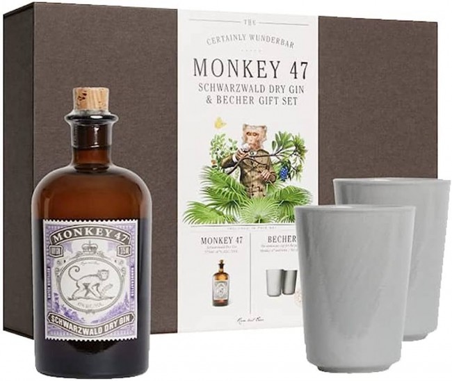 Monkey 47 - Gin Gift Set w/ 2 Becher Cups (375ml)